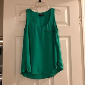 Kelly Green Side Zip Tank